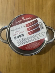 Кастрюля Santaremo со стеклянной крышкой 24 см 5.9 л (07010013) фото от покупателей 2