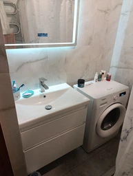 Тумба подвесная AQUA RODOS Элит с умывальником CeraStyle Elite 80 см белая матовая