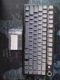 Клавиатура AULA F75 MAX беспроводная механическая, 75%, RGB подсветка, Bluetooth 5.1, черный градиент (AULA-F75-MAX-BG) фото от покупателей 4