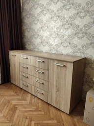 Комод на 4 шухляди з дверима IDEA ТКБ-375.2 Дуб сонома