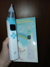 Електронний аспіратор назальний потужний для носа Electric Baby Nasal Aspirator соплеотсос електричний для новонароджених дітей з музикою білий