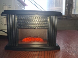 Электрический мини-обогреватель Flame Heater с эффектом камина 1000 Вт