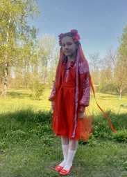 Сукня вишиванка дитяча святкова червона пишна Pyshna 110 фото от покупателей 1