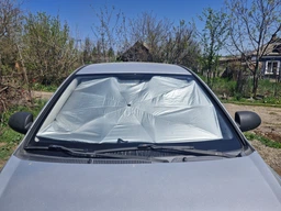 Зонт на лобовое стекло в авто Car Umbrellas Чёрный Солнцезащитная шторка Автомобильный козырек для защиты от солнца фото от покупателей 5