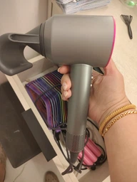 Фен-стайлер для волос 5 насадок 5в1 1600Вт Super Hair Dryer Fan Фуксия фото от покупателей 2