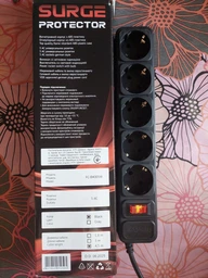 Фільтр живлення FrimeCom (FC-B4005W 1.8 B) 5 розеток, 1.8 м, чорний (коробка) фото від покупців 1