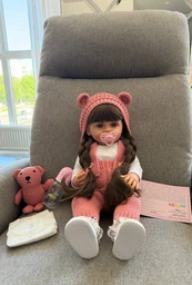 Реалистичная кукла Реборн 55 см полностью силиконовая Doll Reborn Baby К0100202 фото от покупателей 4