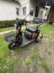 Електроскутер триколісний Crosser TR1 PRO (1200W 24AH 72V) - Коричневий фото от покупателей 1