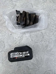 Аккумуляторная пила электрическая 12", Электропила цепная 5000 об/мин, 21V, 4 AH + 2 АКБ+ кейс, в черно-голубом дизайне (5836637784)