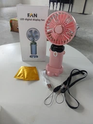 Портативный вентилятор ручной с дисплеем Led Digital Display Fan N15 Black фото от покупателей 15
