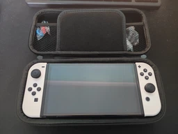 Жорсткий захисний кейс чохол для ігрової консолі Nintendo Switch / Nintendo Switch OLED (Full Black) + в подарунок накладки на стіки [358564941] фото від покупців 1