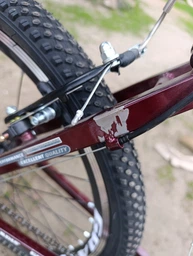 Велосипед Ardis Santana MTB ST 24" 16" Красно-серый с крыльями в комплекте (0712-160-1)