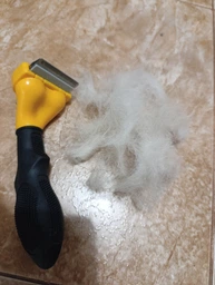 Фурмінатор з кнопкою для маленьких короткошерстих собак та котів FURminator short Hair Small Dog 4.5 см фото від покупців 2