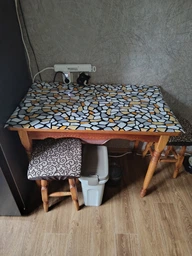 Мягкое защитное покрытие Prestige 60×100 см ПВХ «Terrazzo Gold Mosaic» (3585A) фото от покупателей 1