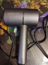 Фен для волос Sokany маленький дорожный фен для укладки волос с концентратором 1200 Вт фото от покупателей 6