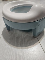 Дитячий складаний дорожній горщик 3 в 1 Lavi Blue Trivet + Пакети в комплекті Накладка на унітаз Портативний горщик для подорожей фото от покупателей 1