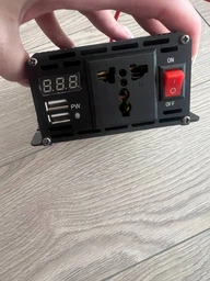 Инвертор преобразователь напряжения 12V-220V UKC 1000 Вт с чистой синусоидой, автомобильный инвертор 12 В в 220 В с цифровым дисплеем и USB выходом для ноутбуков, телевизоров, аудио- и видеотехники, RB-299