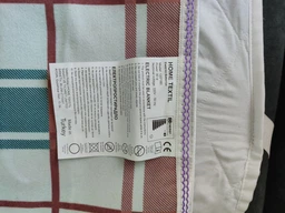 Электропростынь с подогревом 120х160 полуторная Electric Blanket, Турция, 80 Ватт, в клеточку фото от покупателей 1