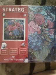 Набор для творчества Strateg витражная алмазная картина БК-КР Цветочная палитра 30х30 см (DEEX16292) (4823113886936) фото от покупателей 1