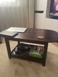 Стіл журнальний кавовий Wood Wedge із ящиком 90х50х47 см Колір Коричневий (КСК900500470)