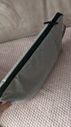 Сумка-чехол для ноутбука 15.6" плоская вертикальная с ручкой и карманом для аксессуаров Серая + Салфетки в подарок (S723-1)