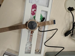Жіночий смарт годинник Smart Watch з Bluetooth дзвінками, AMOLED екран, розумний браслет з металевим ремінцем для Android і iOS фото від покупців 1