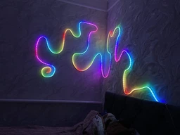 Неоновая лента 10 метров управления с телефона LED Neon Rope Light гибкая умная светодиодная подсветка USB Bluetooth IP68 (LONGITUD) фото от покупателей 15