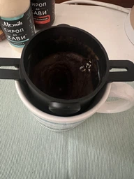 Пуровер/воронка/фільтр для ручного заварювання кави багаторазова Semi Coffee Maker, Black
