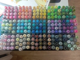 Набор акриловых маркеров 72 шт. Acrylic Brush Marker DMX-2025A-72 акриловые маркеры с мягкой кисточкой для творчества и декора фломастеры для рисования фото от покупателей 8