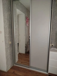 Шафа купе Сіті Лайт Doros Біле дерево 1 ДСП / 1 Дзеркало 150х45х225 см (42002060)
