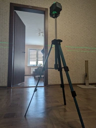 Лазерный уровень нивелир Laser Level 4D 2 аккумулятора 16 линий зеленый луч со штативом в кейсе синий фото от покупателей 14