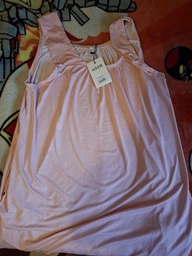 Сарафан жіночий в горох рожевий 257R733-1 AGER L-XL