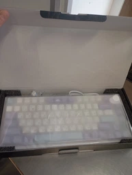 Механічна ігрова клавіатура AJAZZ AK820 RGB Pro для геймерів: Hot-Swap, Gasket Mount, 81 клавіша, PBT кейкапи провідна White-Purple фото від покупців 1
