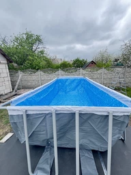 Прямоугольный каркасный бассейн Bestway 56671 (488х244х122 см) Power Steel Frame Pool фото от покупателей 1