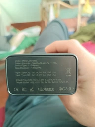 Повербанк 30000mAh 22.5W Remzona Extrinity Metal 30X с быстрой зарядкой PD Quick Charge 3.0 Fast Charge УМБ для телефона айфона роутера планшета LED дисплей портативный + кабель USB-A USB-C фото от покупателей 5