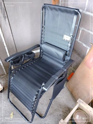 Комплект 2 шт. шезлонги GardenLine Relax Black до 130 кг фото от покупателей 1