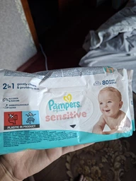 Вологі cepветки дитячі PAMPERS Sensitive 52 шт (8001841041391) фото від покупців 2