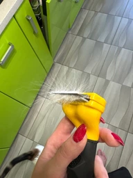 Фурмінатор з кнопкою для маленьких короткошерстих собак та котів FURminator short Hair Small Dog 4.5 см фото від покупців 1