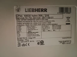 Кріплення ручки дверей холодильника LIEBHERR 959017800 9590178 9590190 00542354 DHF201LB