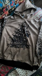 Худі чоловіче Яскраво корабель XL коричневе фото от покупателей 8