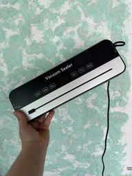 Вакууматор побутовий для продуктів їжі Vacuum Sealer 120W вакууманий пакувальник автоматичний + 10 пакетів фото от покупателей 6