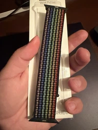 Нейлоновый ремешок для Apple Watch 42/44/45/46/49 мм Nylon Sport Loop (липучка) Rainbow фото от покупателей 1