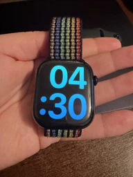 Нейлоновый ремешок для Apple Watch 42/44/45/46/49 мм Nylon Sport Loop (липучка) Rainbow