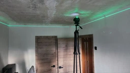 Лазерный уровень нивелир Laser Level 4D 2 аккумулятора 16 линий зеленый луч со штативом в кейсе синий фото от покупателей 3