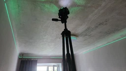 Лазерный уровень нивелир Laser Level 4D 2 аккумулятора 16 линий зеленый луч со штативом в кейсе синий фото от покупателей 2