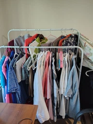 Двойная стойка вешалка для одежды и обуви Smart Loft Master Rack стальная с полкой Black фото от покупателей 13