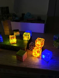 Магнитный конструктор Minecraft детский набор Майнкрафт 150 кубиков блоков LED светящийся мигающий для детей строительный магнитная игра игрушка магнитные блоки кубики пластиковые для развития логики моторики мышления подарок ребенку мальчикам девочкам фото от покупателей 2