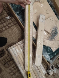 Дитячий розвиваючий спортивний комплекс Трикутник Піклер Монтессорі 3 в 1 Wooden Likes натуральне дерево лак нефарбований фото від покупців 1