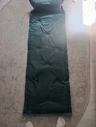 Самонадувной матрас для кемпинга 175×60×2 см туристический матрас в палатку односпальный надувной с подголовником Зеленый фото от покупателей 1