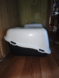 Закрытый туалет с фильтром для котов Petmax Cat Toilet Ella 57х39х38 см (3838851375063) фото от покупателей 2